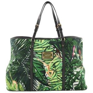 Auth $1800 Louis Vuitton Ailleurs Cabas GM Green Printed Canvas Shoulder Bag EUC